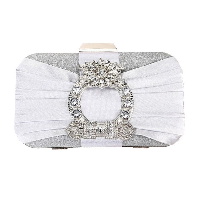 Rhinestone Uniwersalne Satynowe Kopertówki I Torebki Wieczorowe