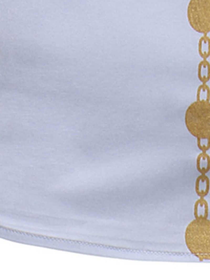 Afrykańska Moda Dashiki Z Dekoltem W Szpic Szczupłe Męskie Koszule Na Co Dzień