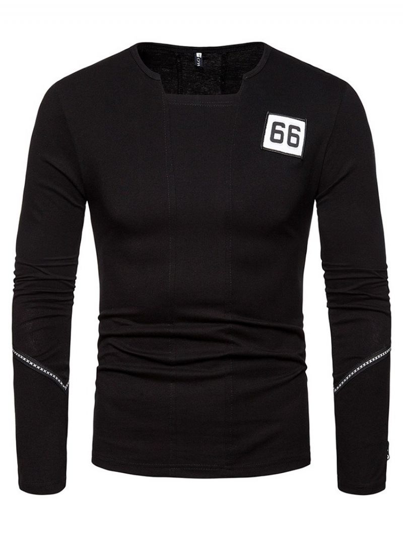 Męska Koszulka Slim Number Moda