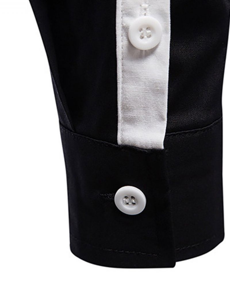 Jednorzędowa Koszula Jesienna Z Nadrukiem Casual Lapel