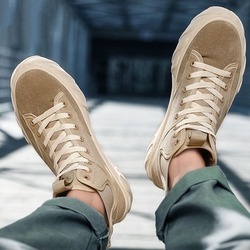 Patchworkowe Buty Do Deskorolki Z Wysokim Cięciem I Okrągłym Noskiem