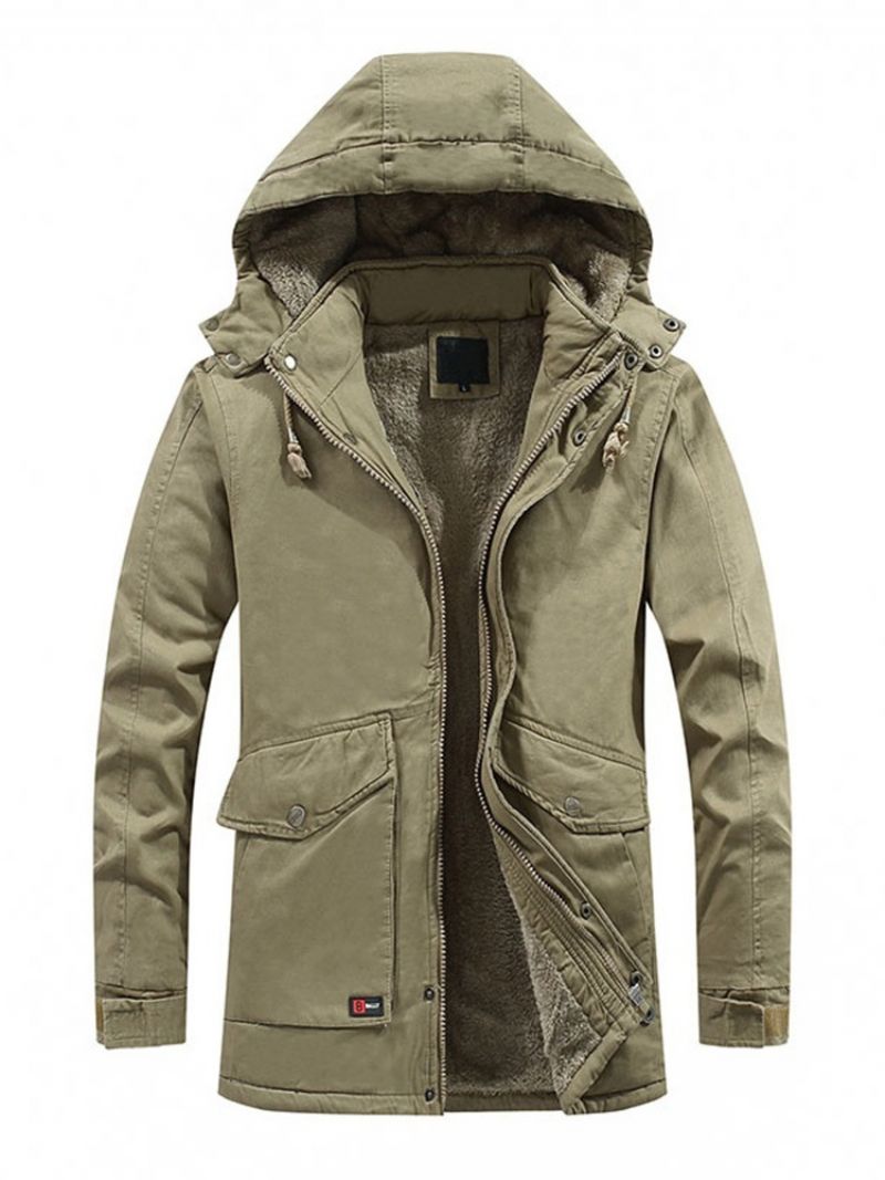 Standardowa Zwykła Kieszeń Na Zamek Błyskawiczny Casual Down Jacket