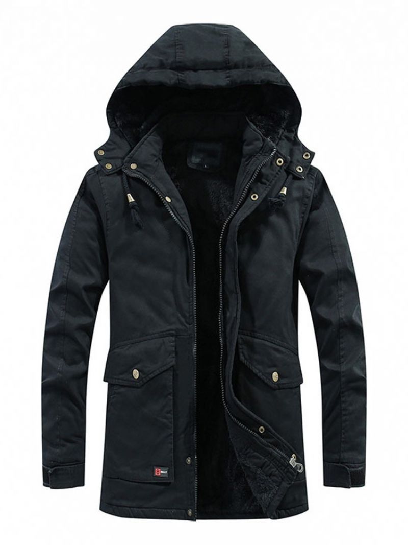 Standardowa Zwykła Kieszeń Na Zamek Błyskawiczny Casual Down Jacket