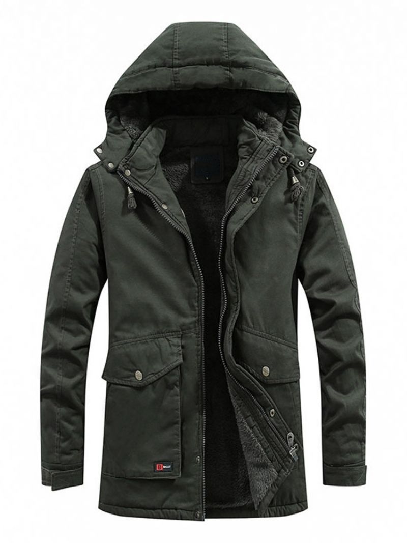 Standardowa Zwykła Kieszeń Na Zamek Błyskawiczny Casual Down Jacket