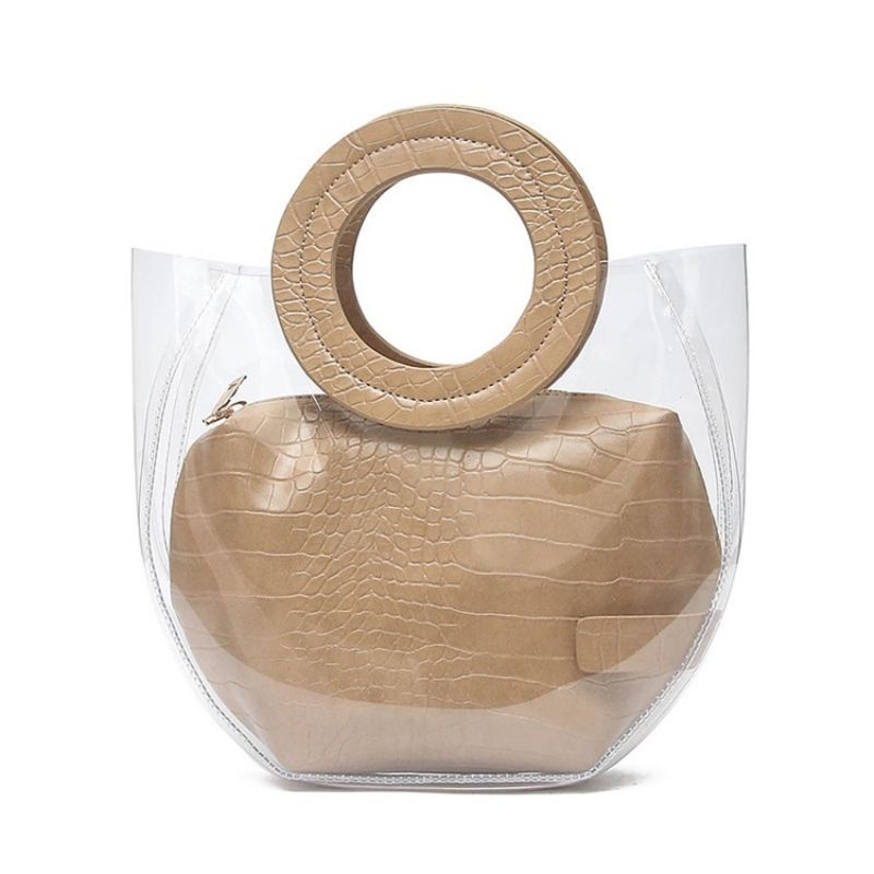 Nici Pvc Alligator Hobos Tote Bags