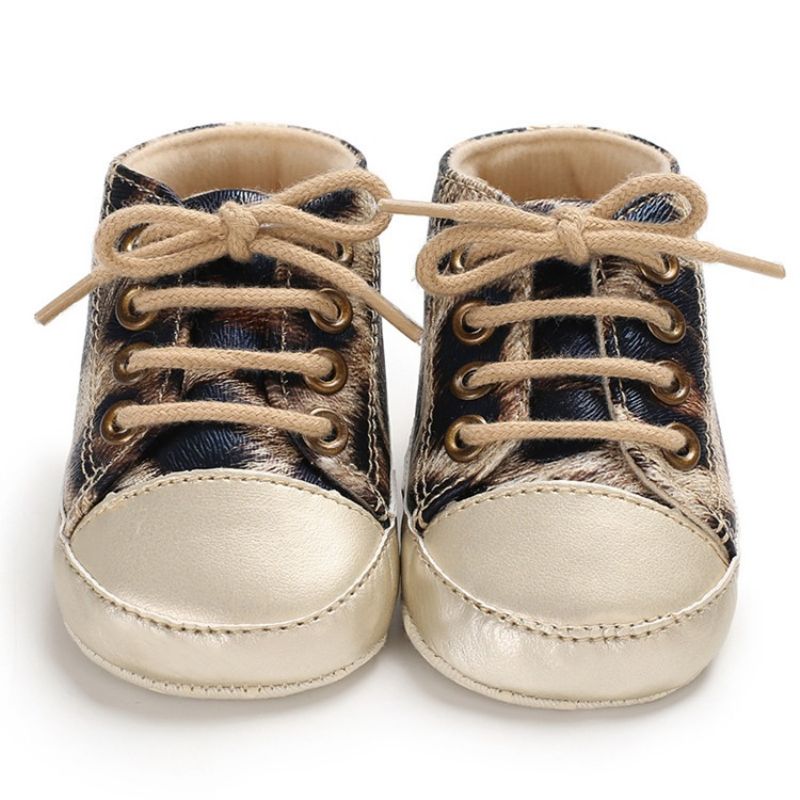 Sznurowane Buty W Panterkę