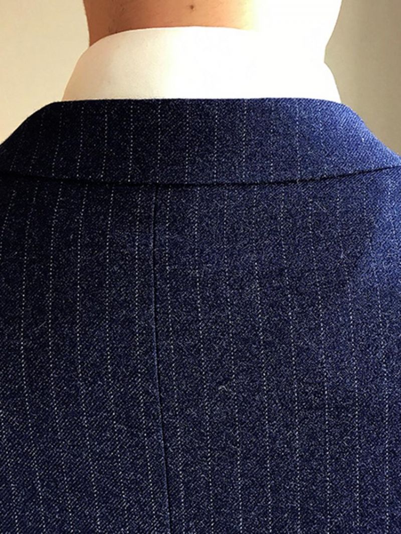 Lapel Slim Fit Solid Color Wedding Trzyczęściowe Męskie Garnitury