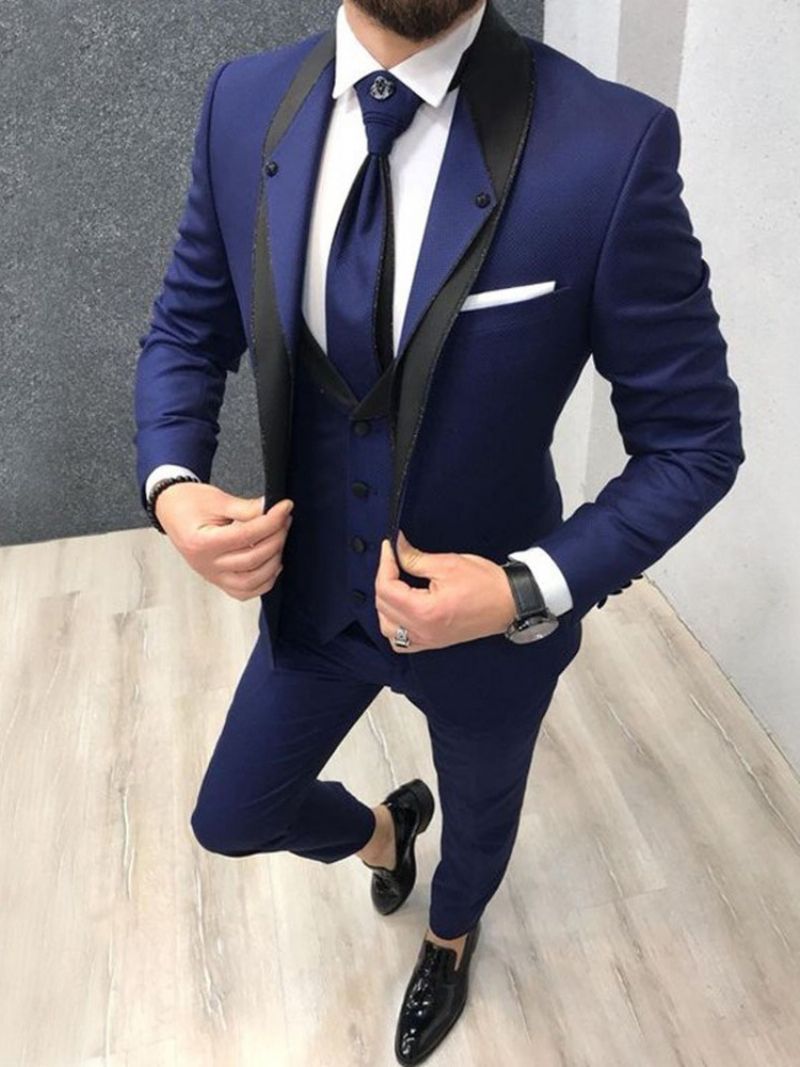 Męski Garnitur Zapinany Na Guziki Zapinany Na Jeden Guzik