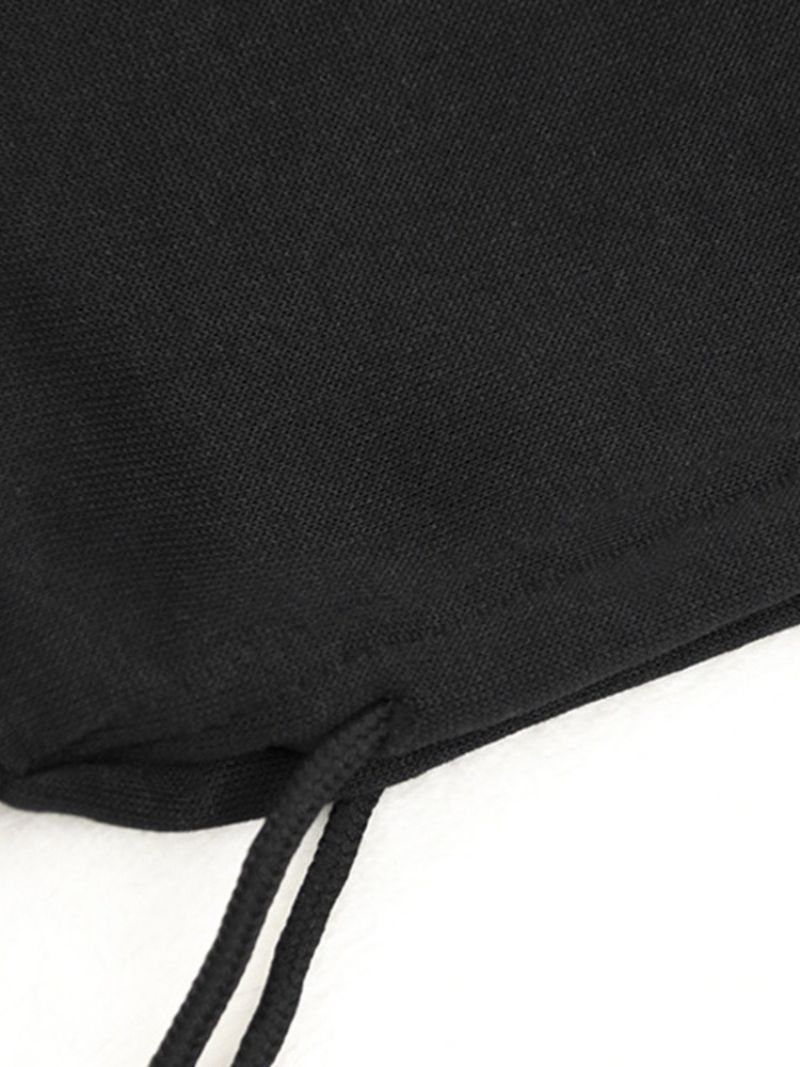 Dwuczęściowy Sweter Z Kapturem Falbala Plain Moda
