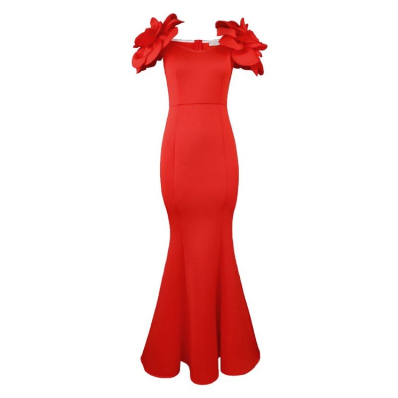 Plus Size Letnia Sukienka Maxi Z Krótkim Rękawem Z Krótkim Rękawem