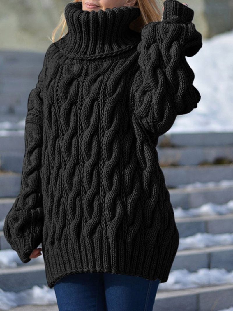 Cienki Wiosenny Dopasowany Sweter