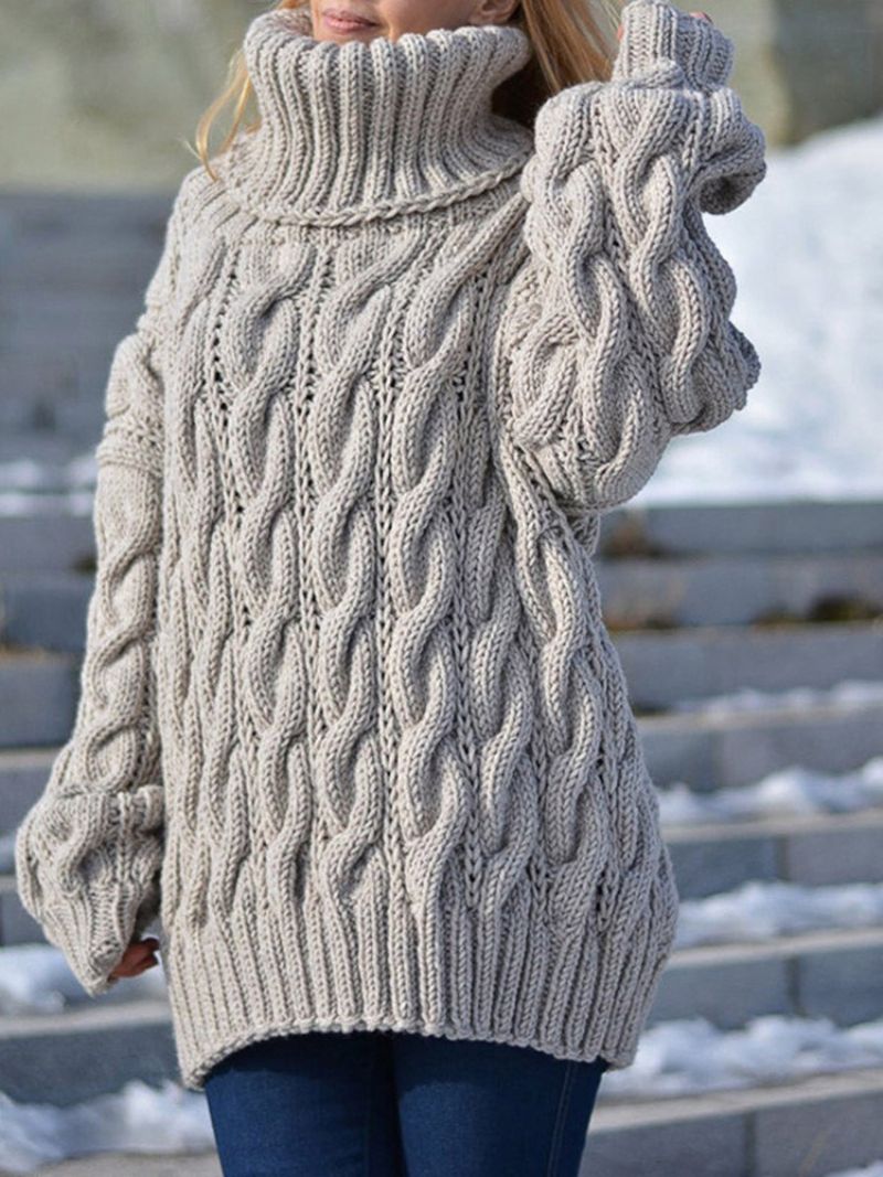 Cienki Wiosenny Dopasowany Sweter
