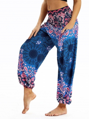 Spodnie Jogger Jogger Harem Jogger Z Nadrukiem W Stylu Boho