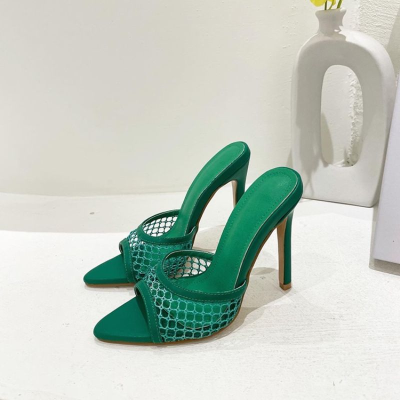 Flip Flop Stiletto Heel Hollow Casual Kapcie