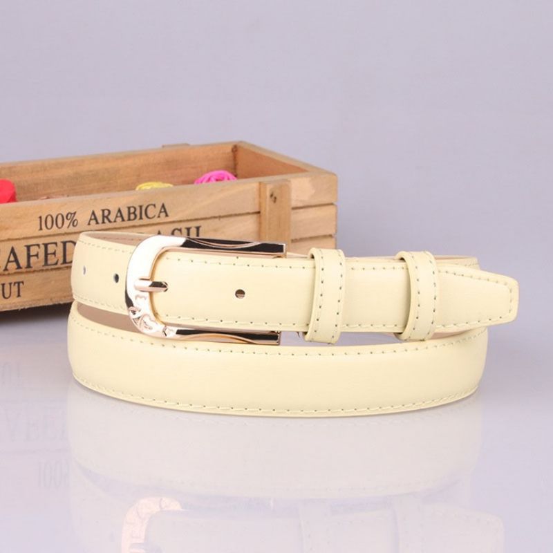 Moda Ze Sprzączką Leopard Print Pu Belt