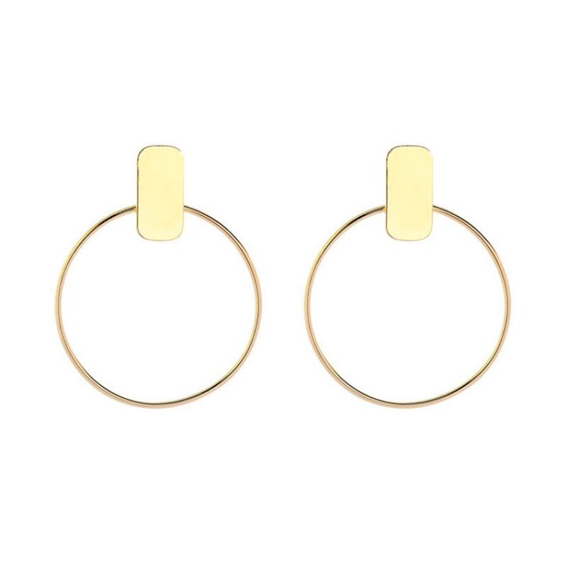 Hoop E-Plating Modne Kolczyki