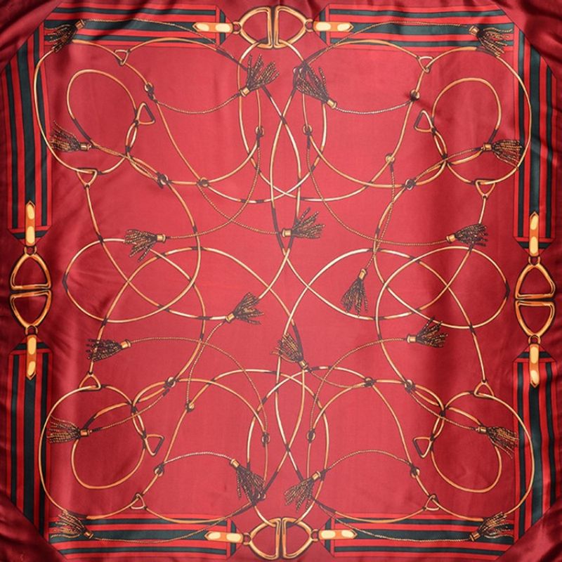 Drukuj Szaliki W Stylu Vintage W Geometryczny Wzór