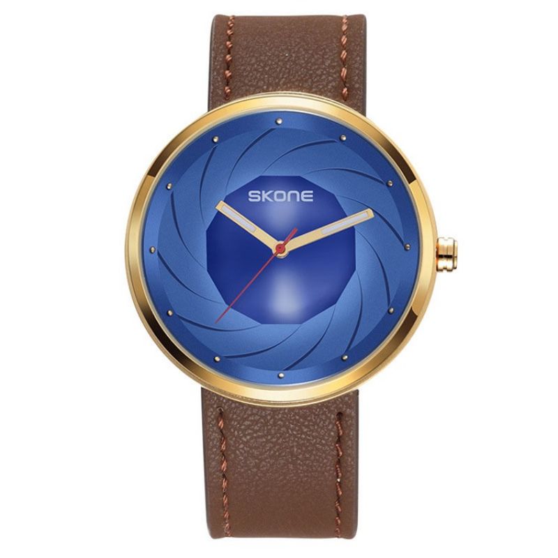 Jyy Creative Pu Watch Strap Wodoodporny Męski Zegarek