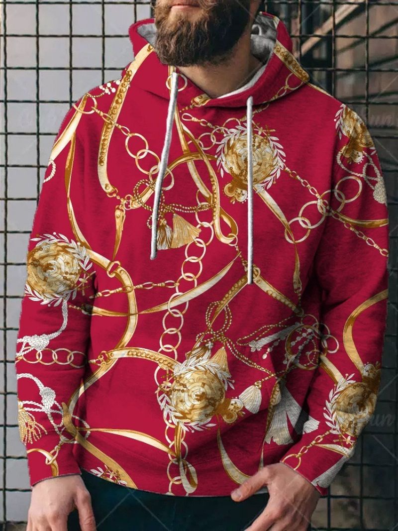 Print Pullover Fall Pullover Bluzy