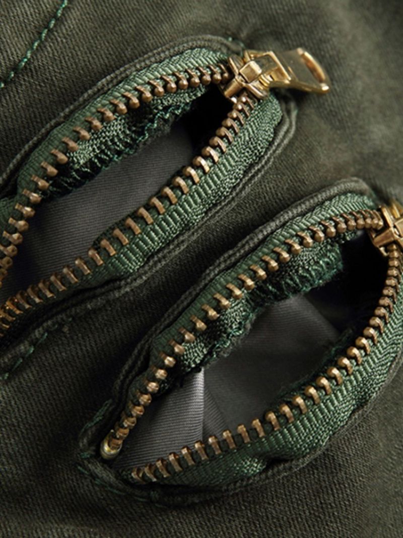 Kieszeń Plain Moda Four Seasons Casual Pants