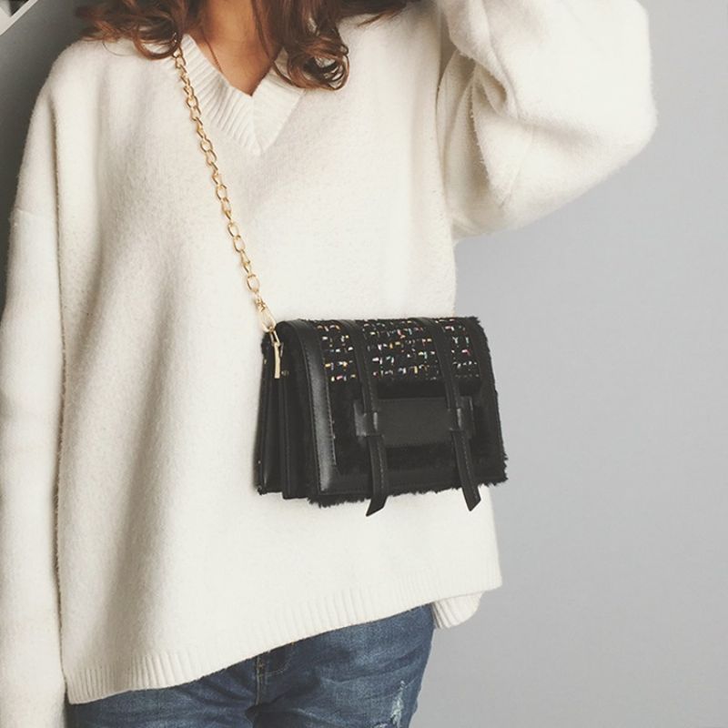 Plaid Chain Japońskie Prostokątne Torby Crossbody