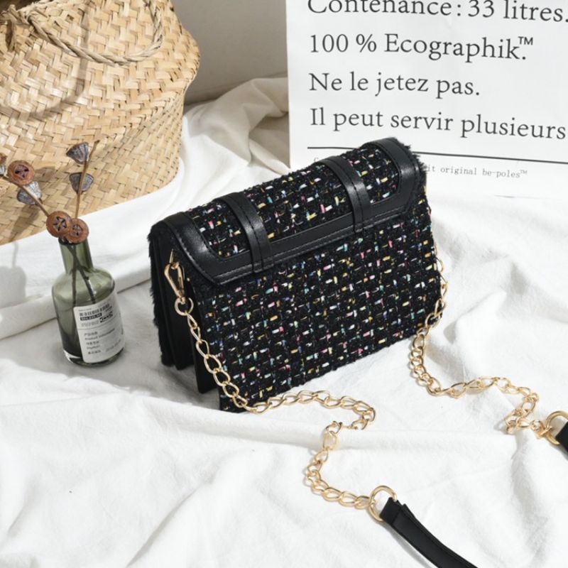 Plaid Chain Japońskie Prostokątne Torby Crossbody