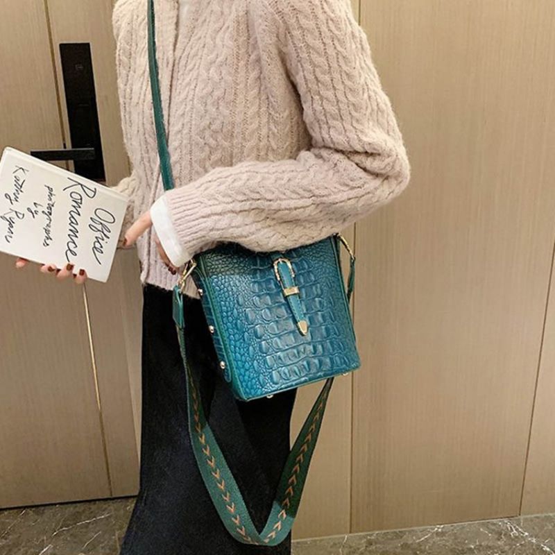 Prostokątne Torby Crossbody Z Aligatora Z Pu