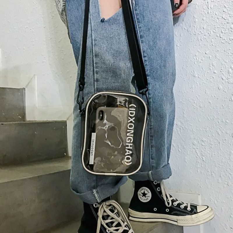 Torby Crossbody Z Klapką Z Literami Pvc